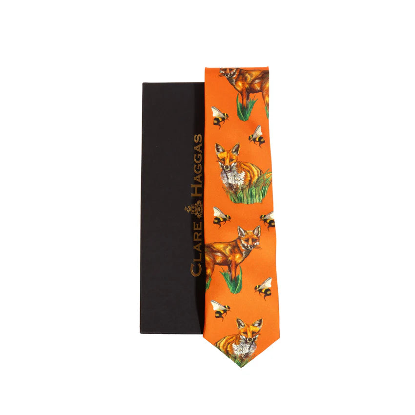 Gents Tie Woodland WonderSaffron