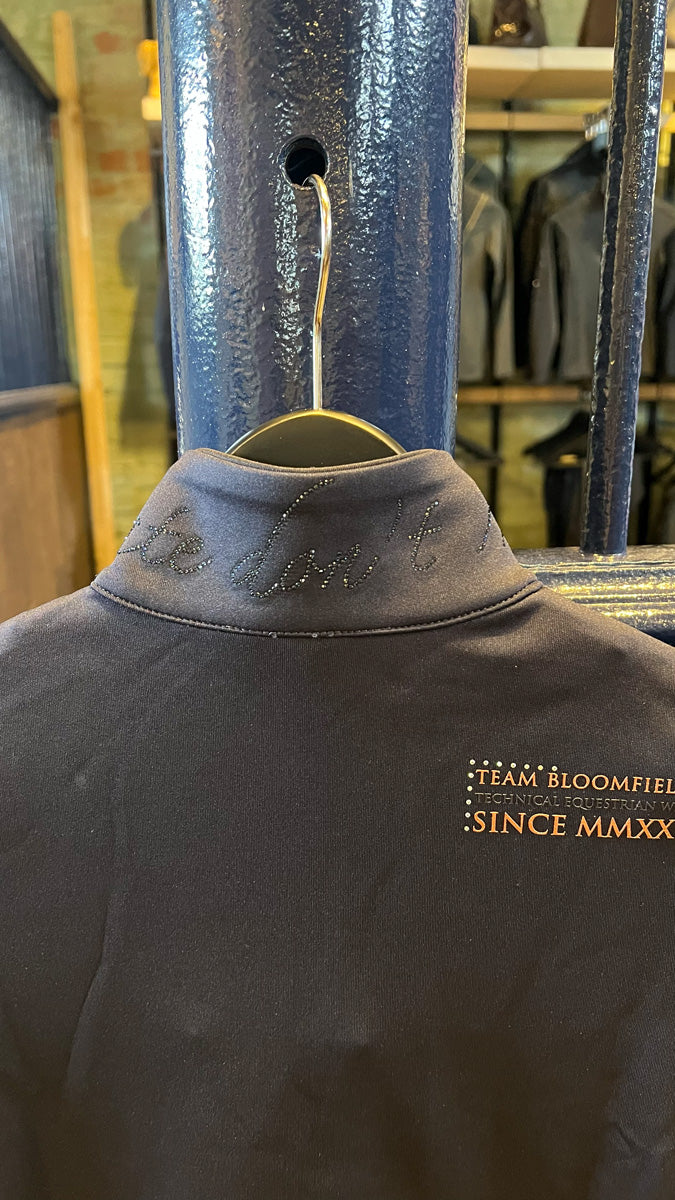 Camille Crystal Quarter Zip Top 
