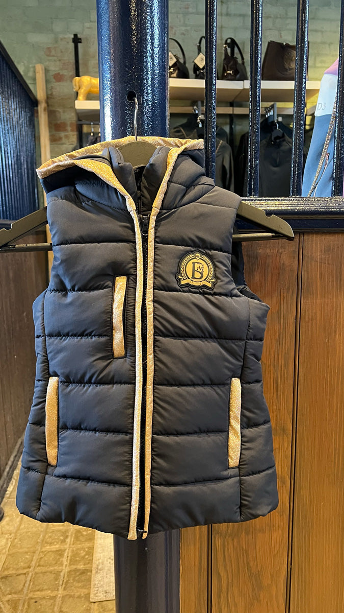 Mini Legacy Gilet - Navy & Champagne