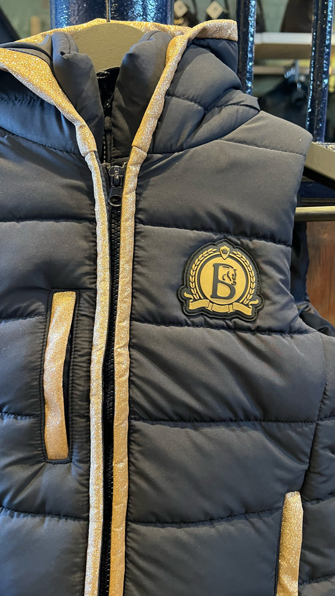 Mini Legacy Gilet - Navy & Champagne