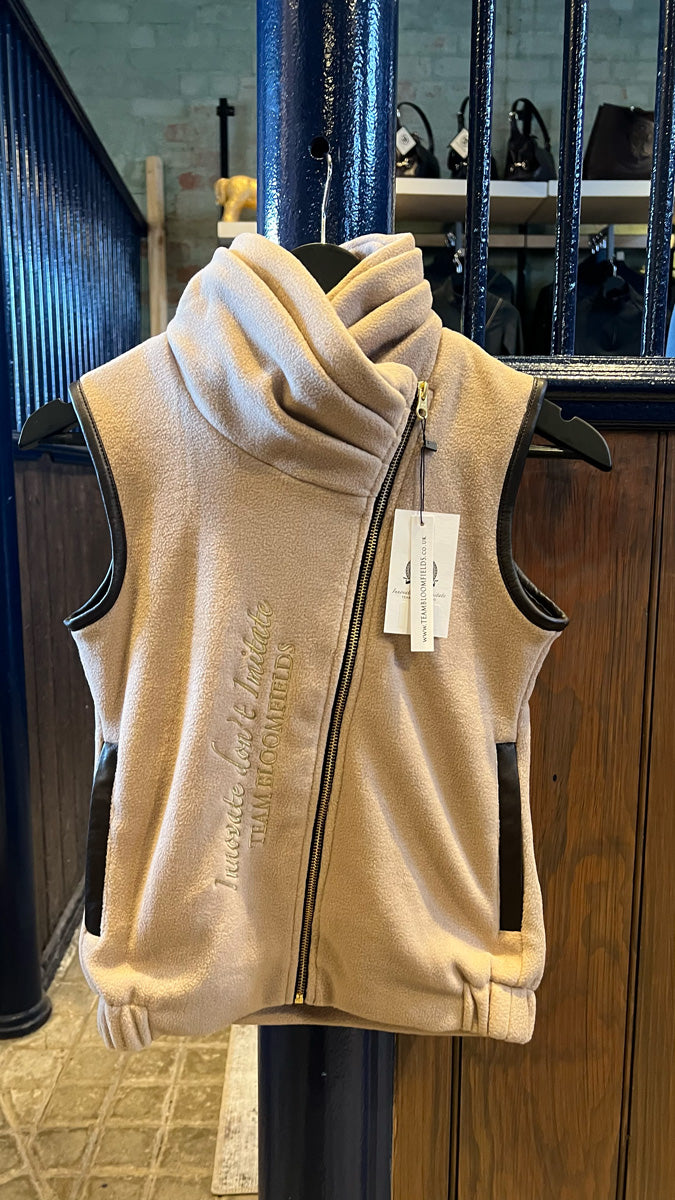 Mini Sienna Country Fleece Gilet - Stone