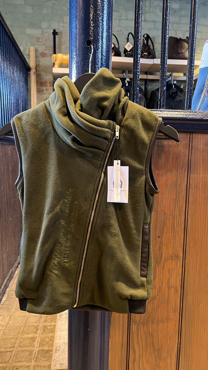 Mini Sienna Country Fleece Gilet - Olive