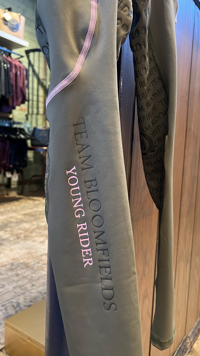 Mini Leonora Leggings - Olive & Pink