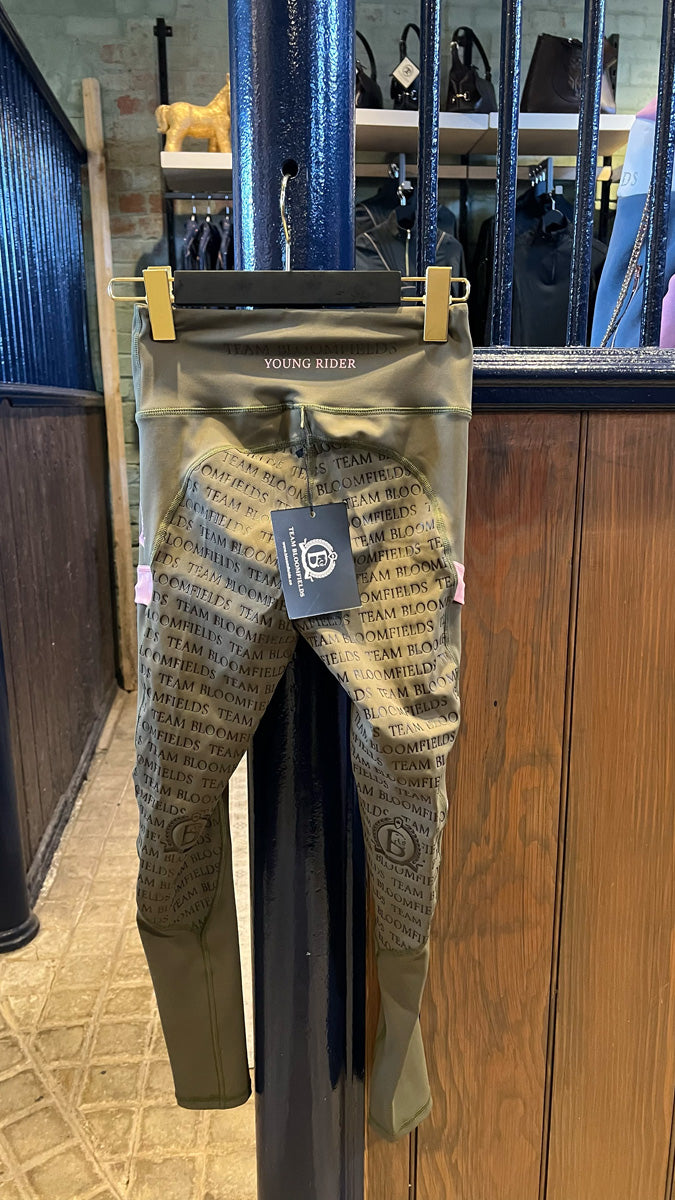 Mini Leonora Leggings - Olive & Pink