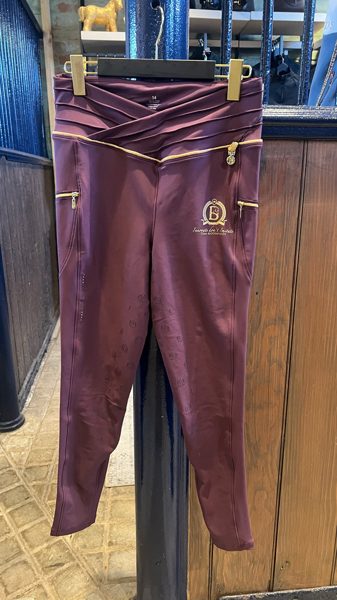 Maya Pleated Leggings - Mulberry