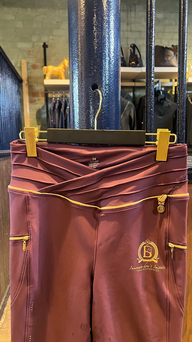 Maya Pleated Leggings - Mulberry