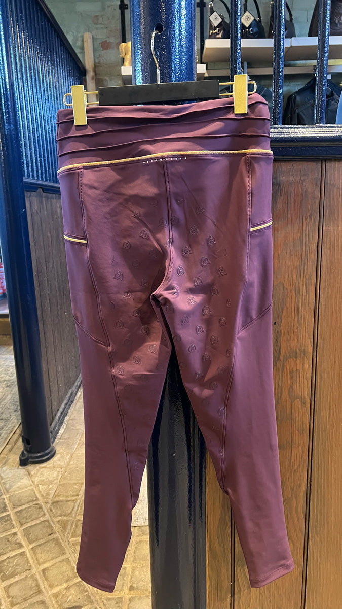 Maya Pleated Leggings - Mulberry
