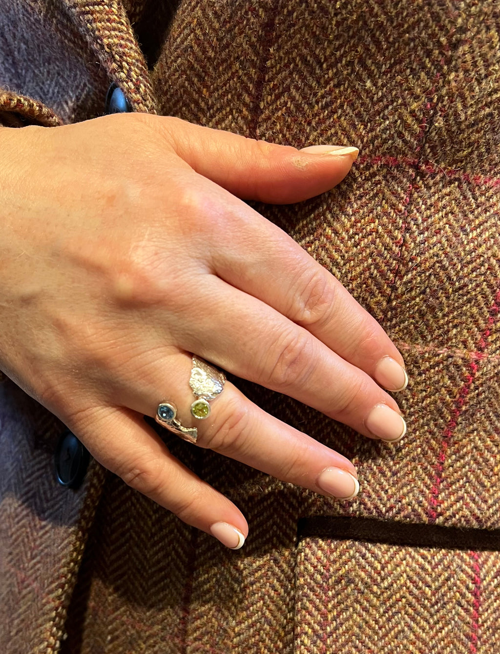 Peridot & Blue Topaz Faerie Tale Ring