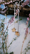 Raw Citrine Drop Earrings