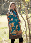 A Head Of The Game | Teal | Classic Silk Scarf