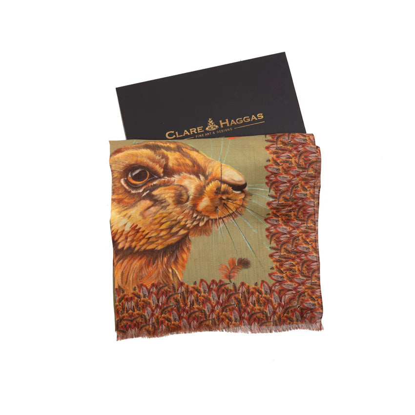 A Head Of The Game Wool/Silk Wrap