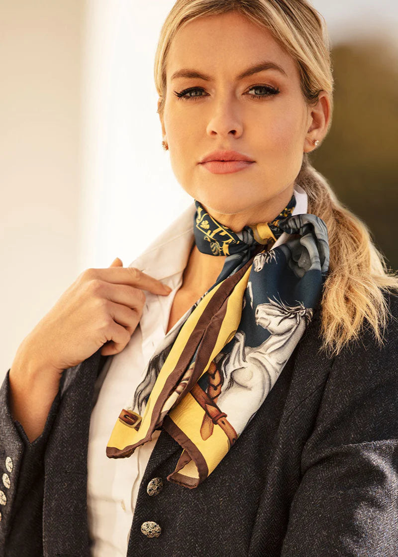 Hold Your Horses | Narrow Silk Scarf