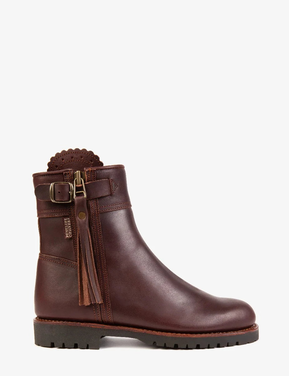Cropped Wool-Lined Tassel Boot