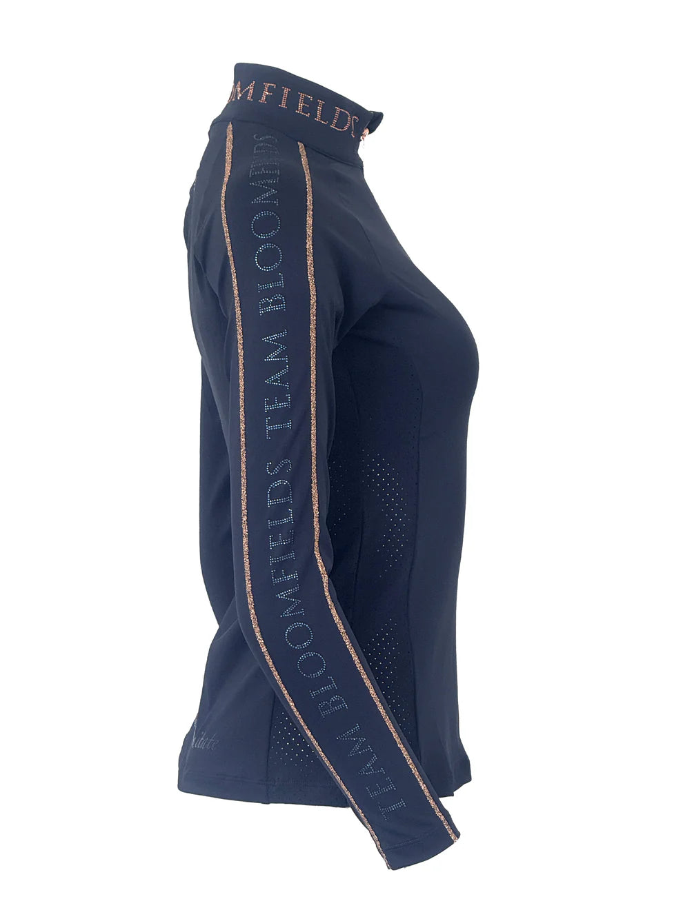 Chloe Crystal Base Layer With Long Sleeves - Navy
