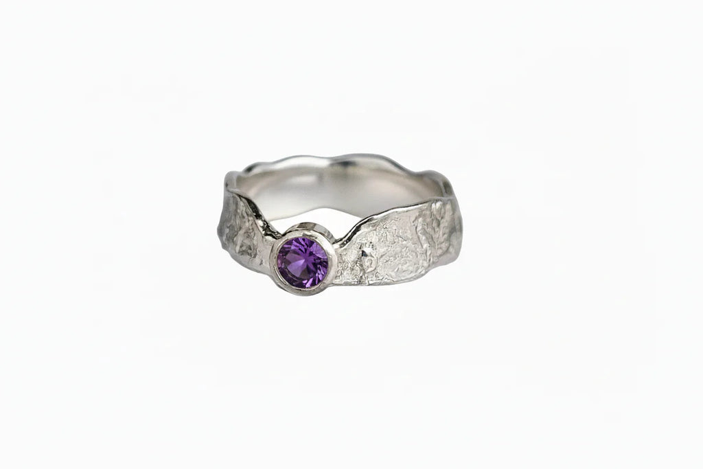Amethyst Thin Band Faerie Tale Ring