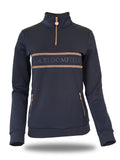 Camille Crystal Quarter Zip Top