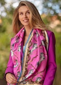 Rearing to Go | Hot Pink | Classic Silk Scarf